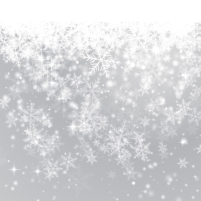 Grey Snowflake Clip Art