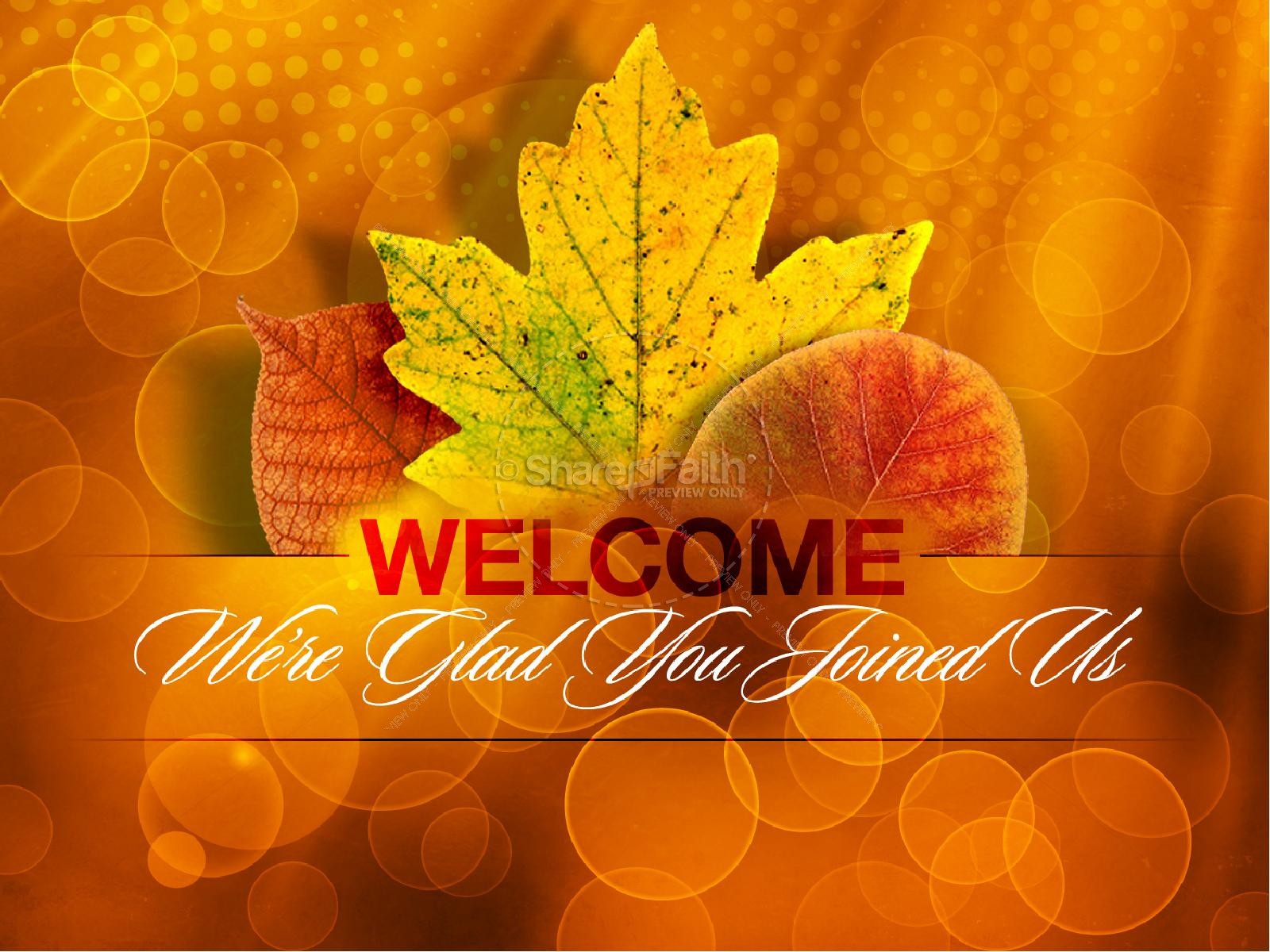 Happy Thanksgiving Template  Fall Thanksgiving  Slides