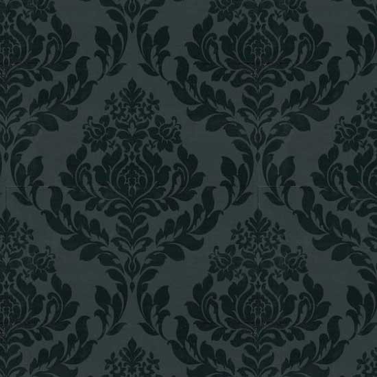 Hd Cream Black Damask