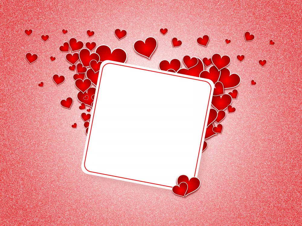 Heart Postcard Love PPT Clipart