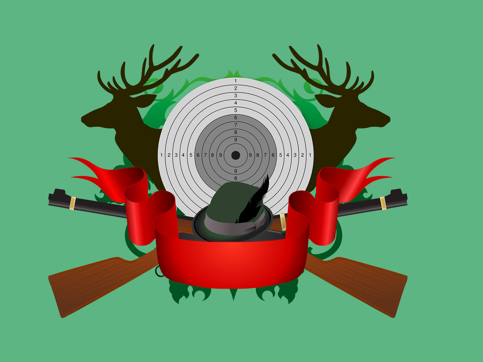 Hunting Equipment PPT Backgrounds