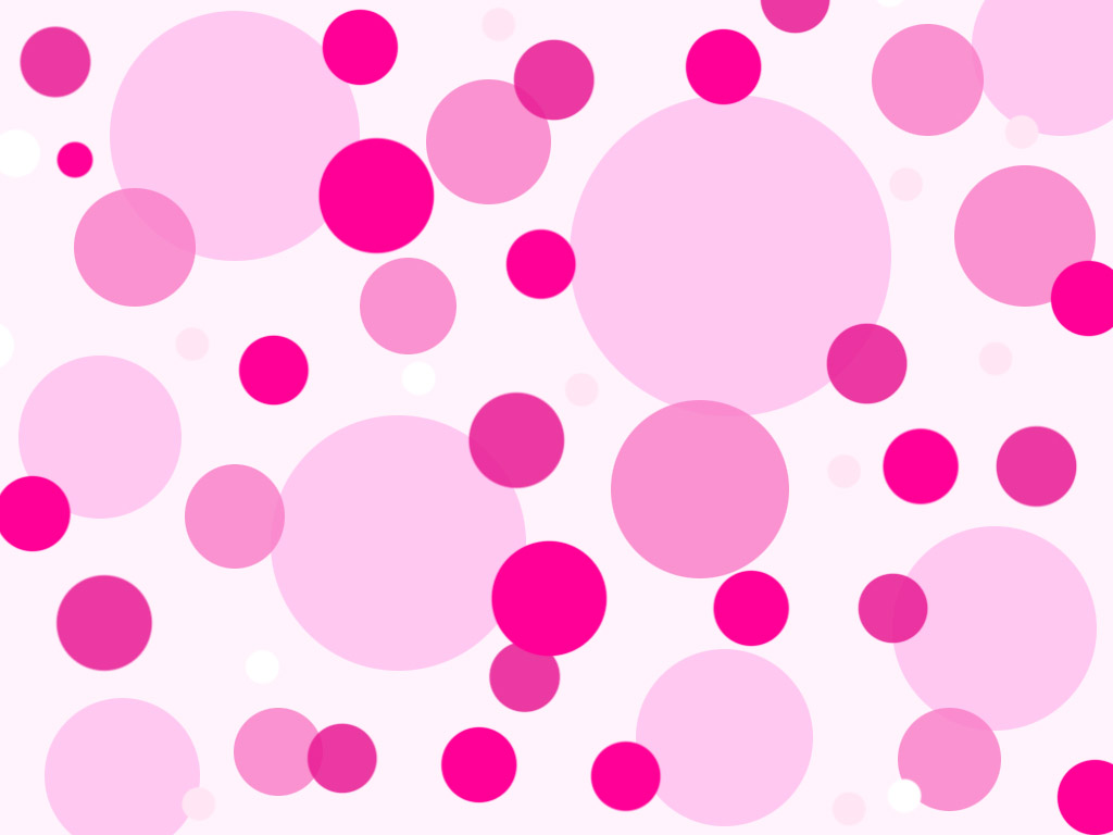 Interesting Pink Polka Dot Template