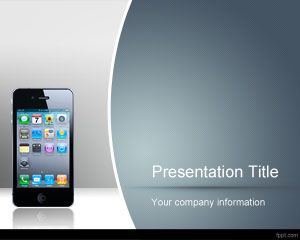 IPhone Dialog Box Wireframe PowerPoint Template Design