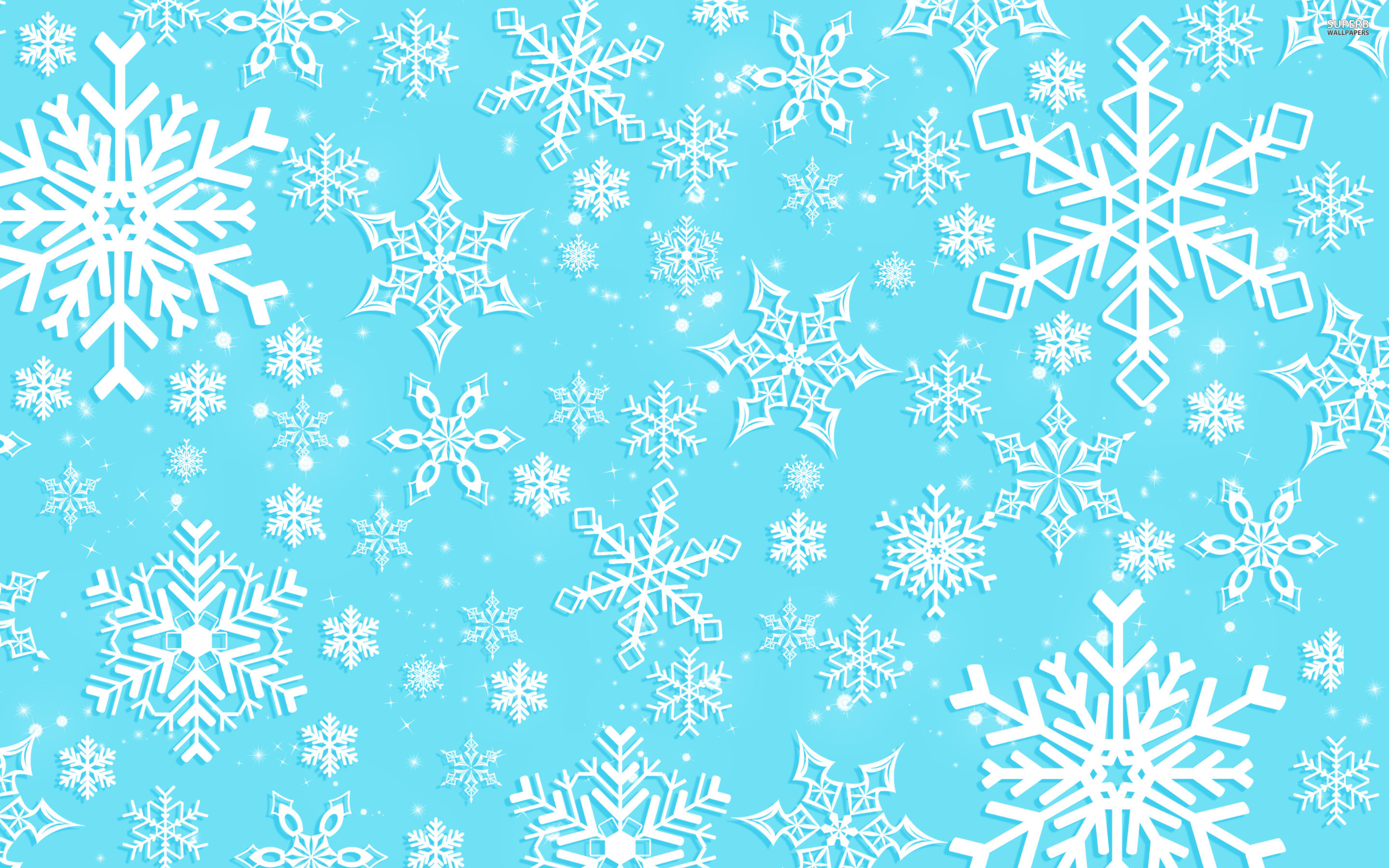 Light Blue Snowflake Clip Art