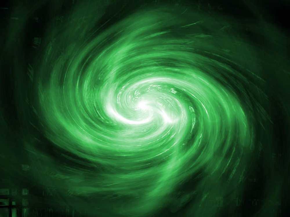 Light Green Swirl Art