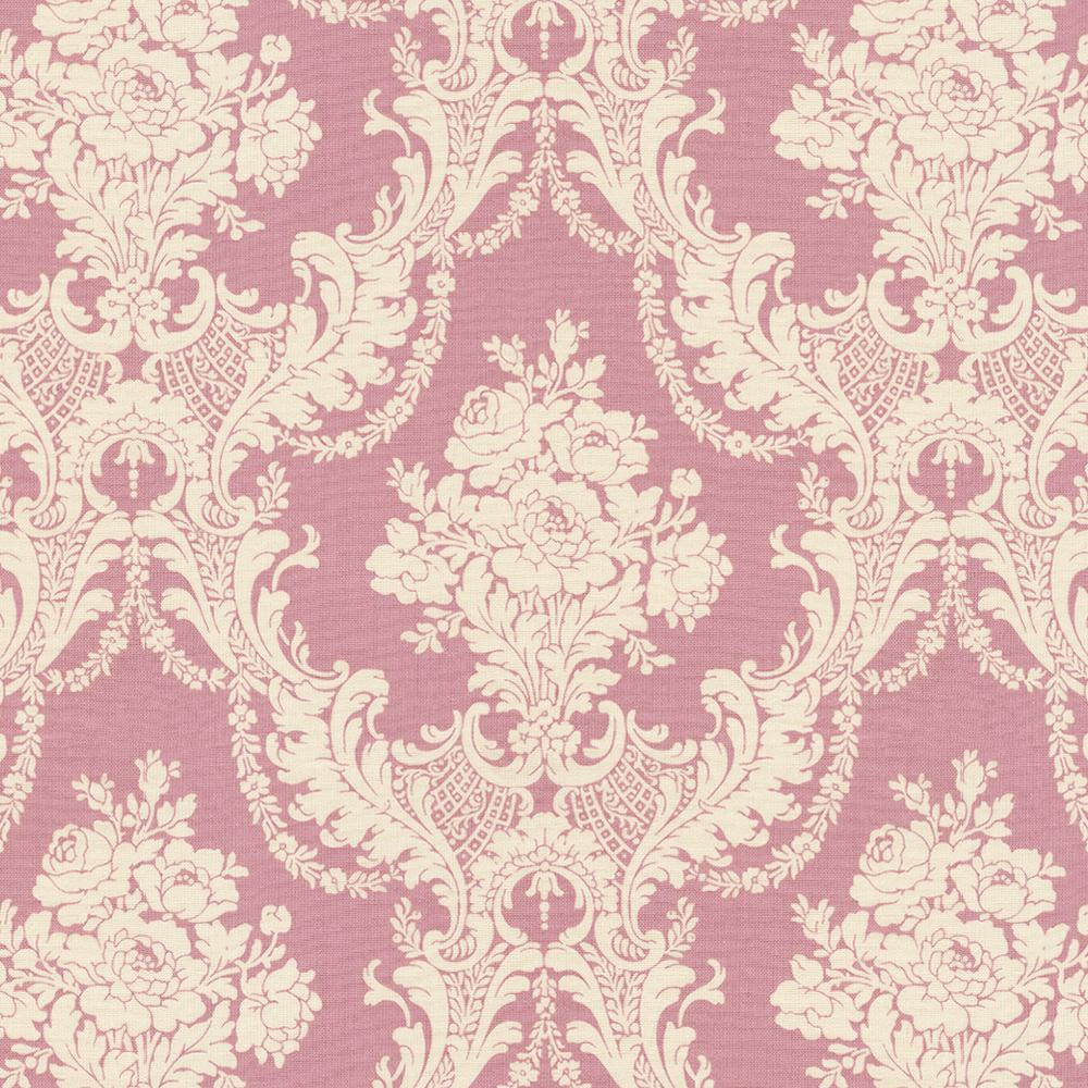 Lime Green Damask Rose Pink Damask