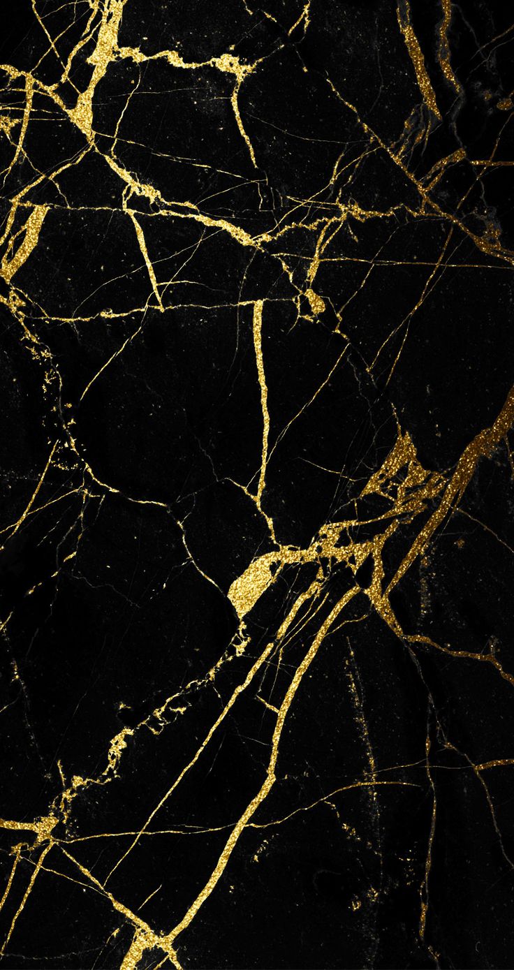 Marble Texture Gold Black PPT Backgrounds