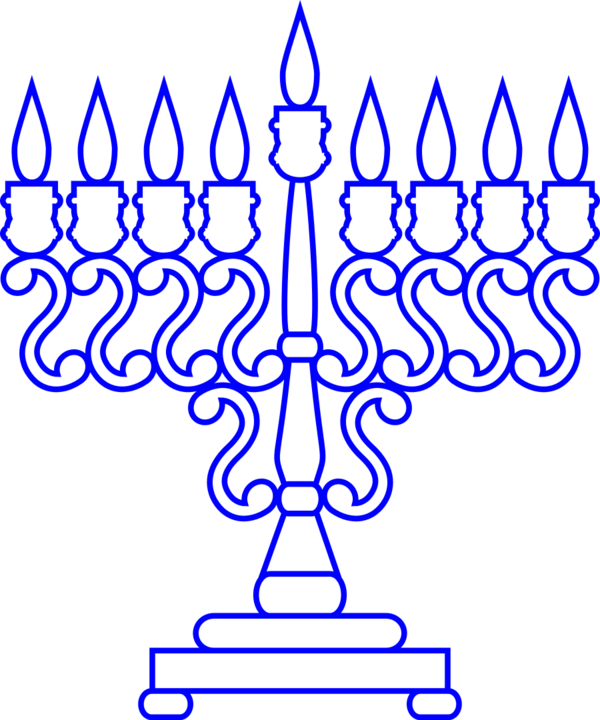 Menorahs Blue Image Photo