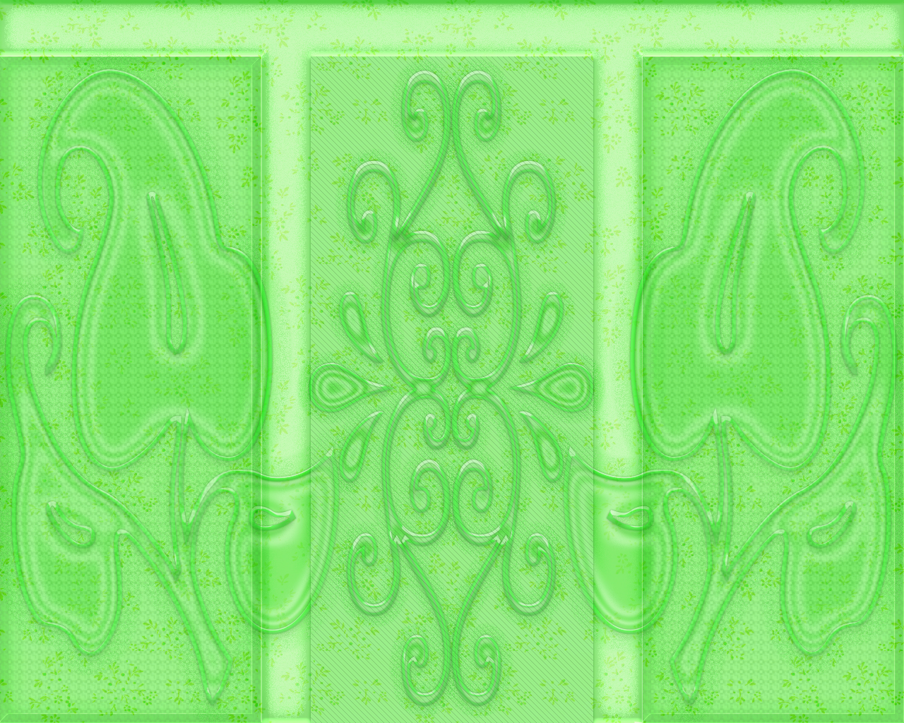 Mozaic Light Green Pattern Art