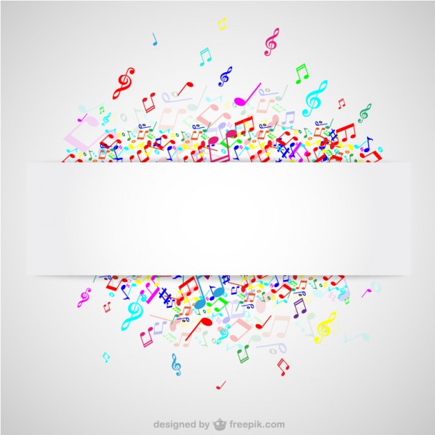 Music Notes Abstract Colorful Music Note Vector image