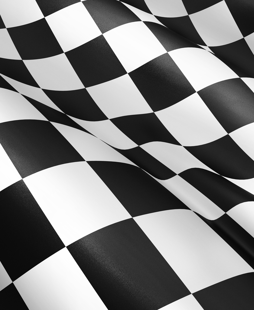 Neon Checkered Checkered Flag Slides