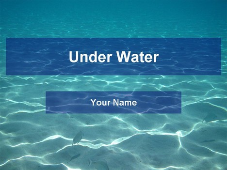 Ocean Underwater Template Photo