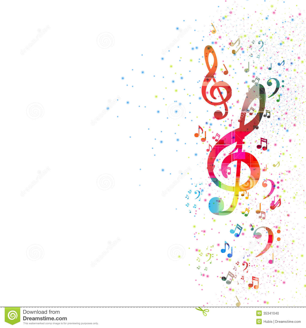 Of Music Notes  Music Notes As Music Notes   Download PPT Backgrounds