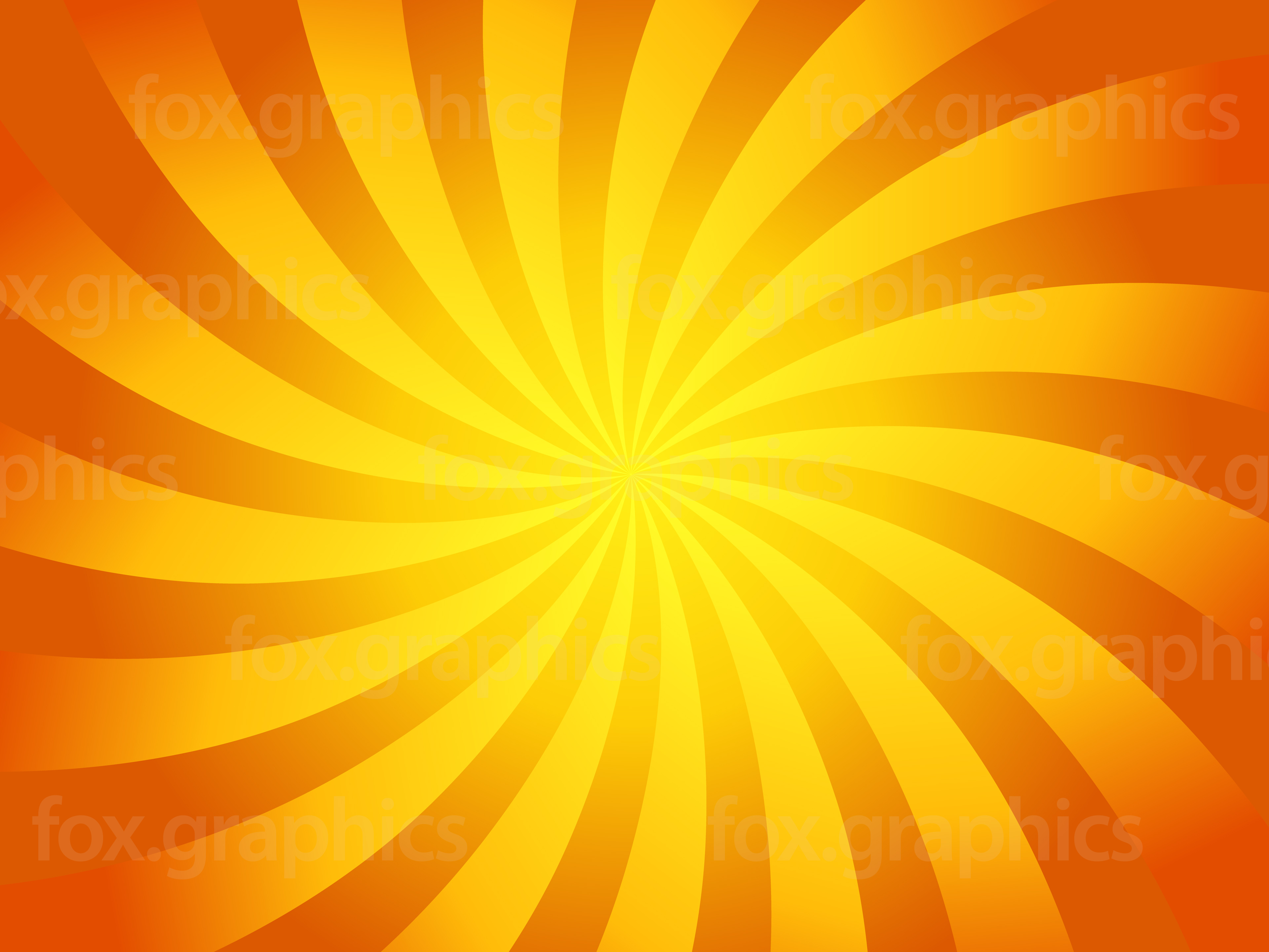 Orange Yellow Swirl Design