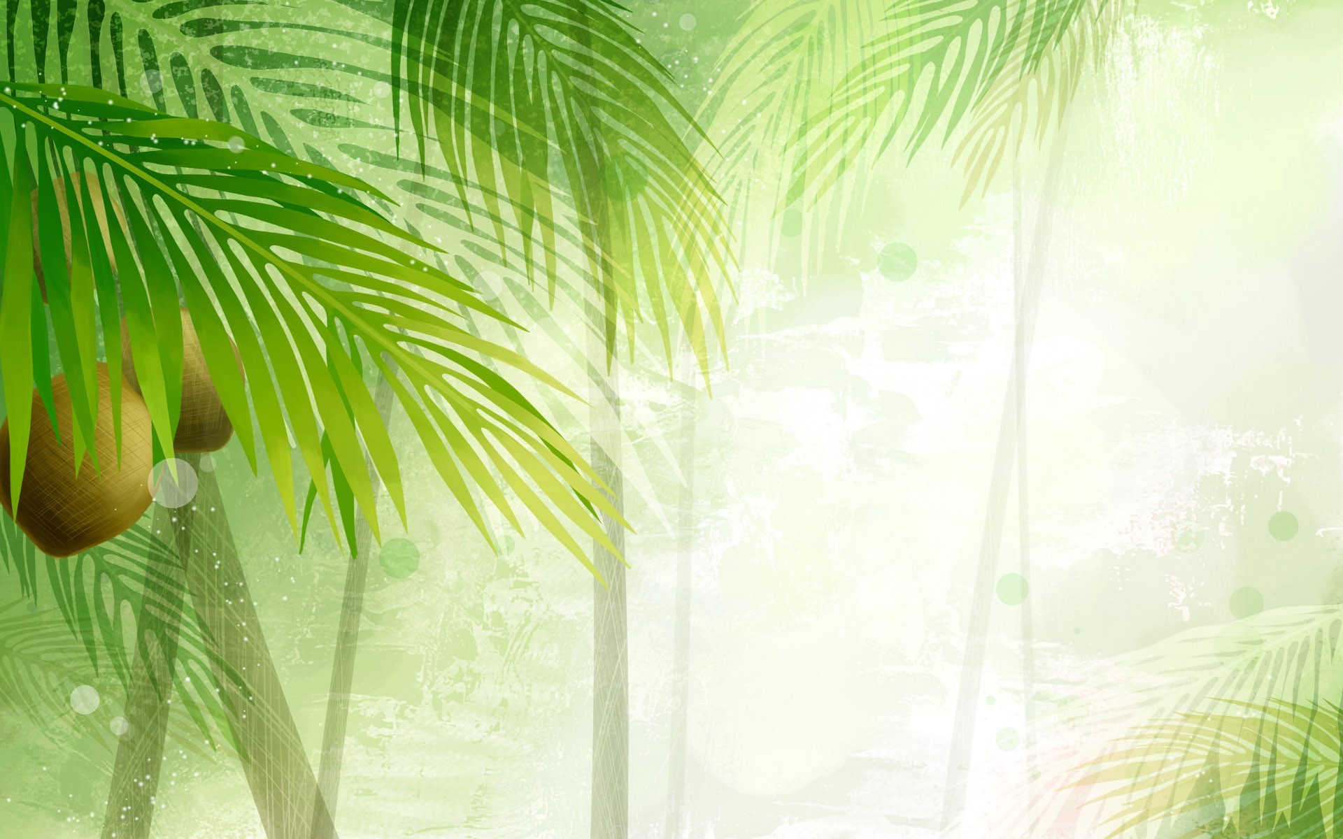 Palm Trees In The Sun Template