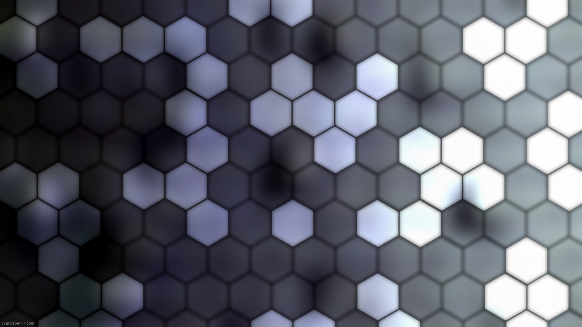 Pattern Gray Hexagons Graphic