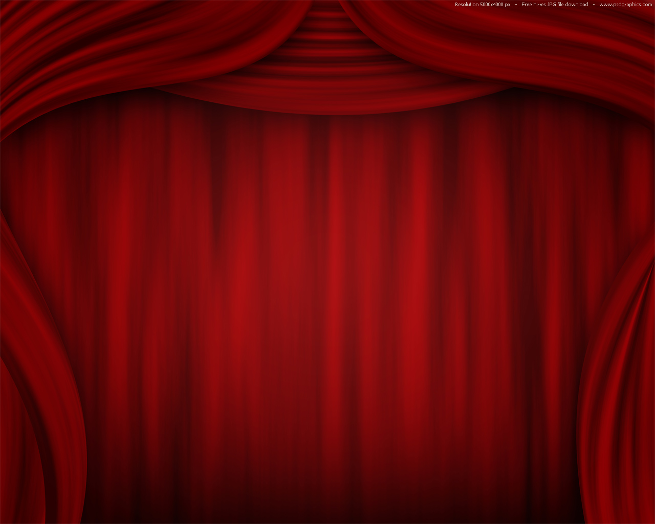 Pin Red Stage Curtains