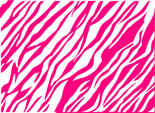 Pink and White Zebra Print Clip Art At Clker   Vector   Presentation