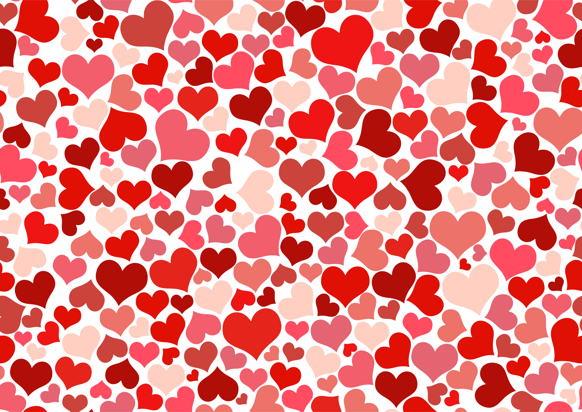 Pink Heart Patterns Art