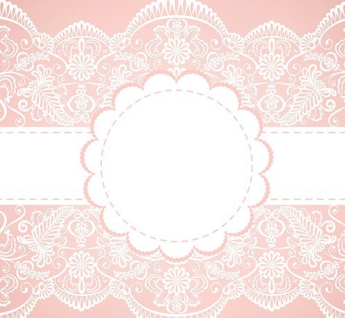 Pink Lace Vector Old Lace Frame