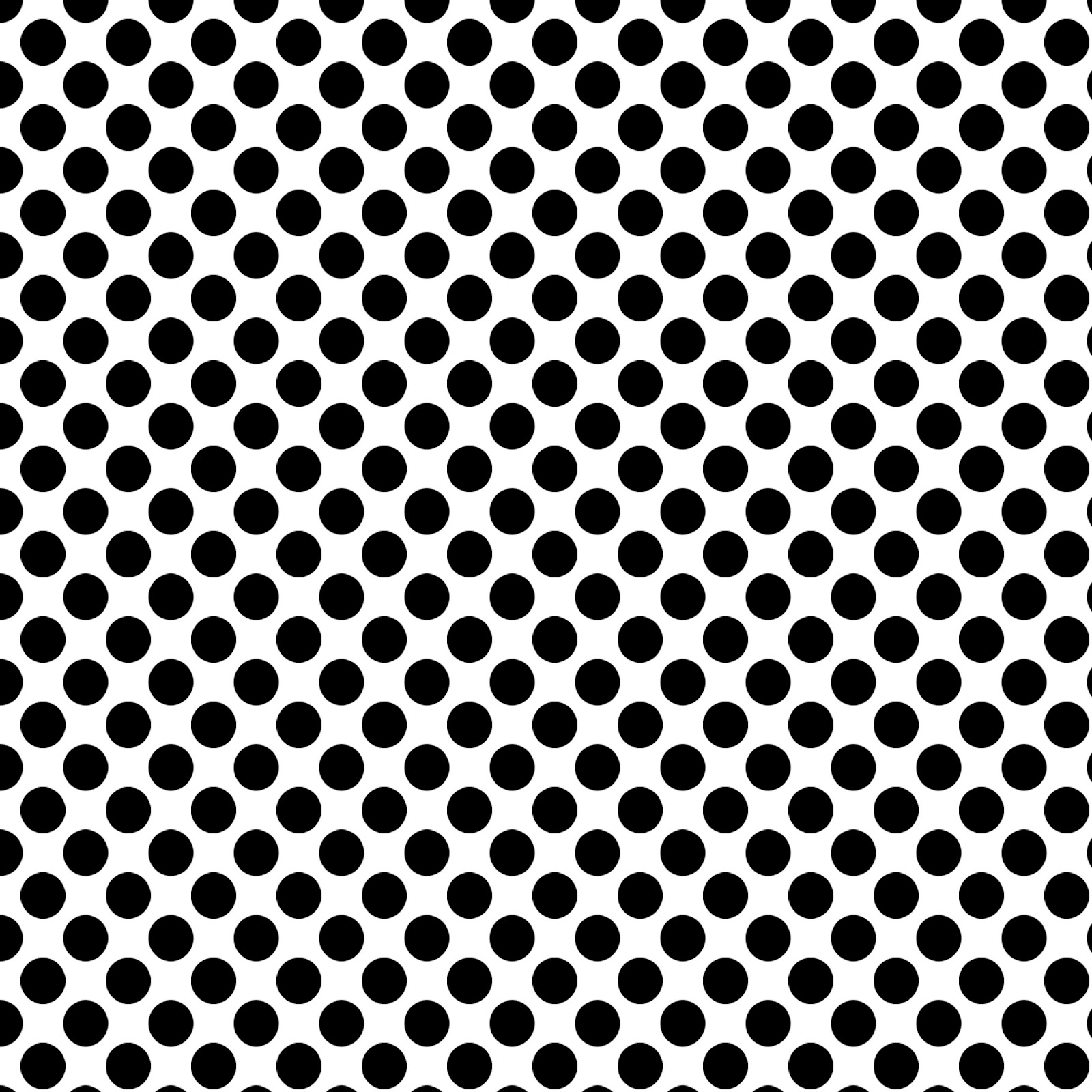 Polka Dots White With Black Graphic