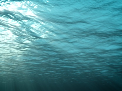 Powerpoint Underwater Waves Underwater Blue Photo