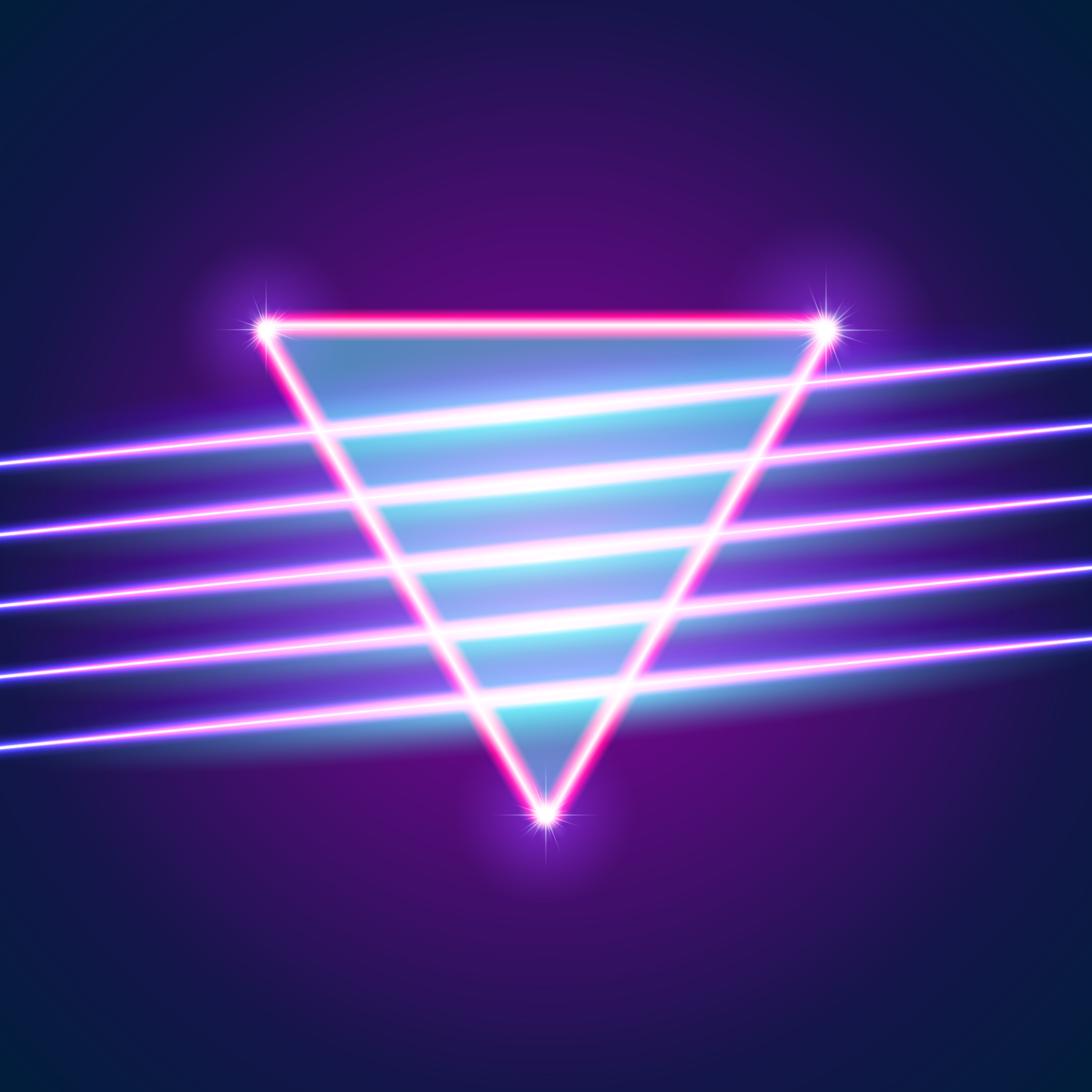 Purple 80s Neon Design