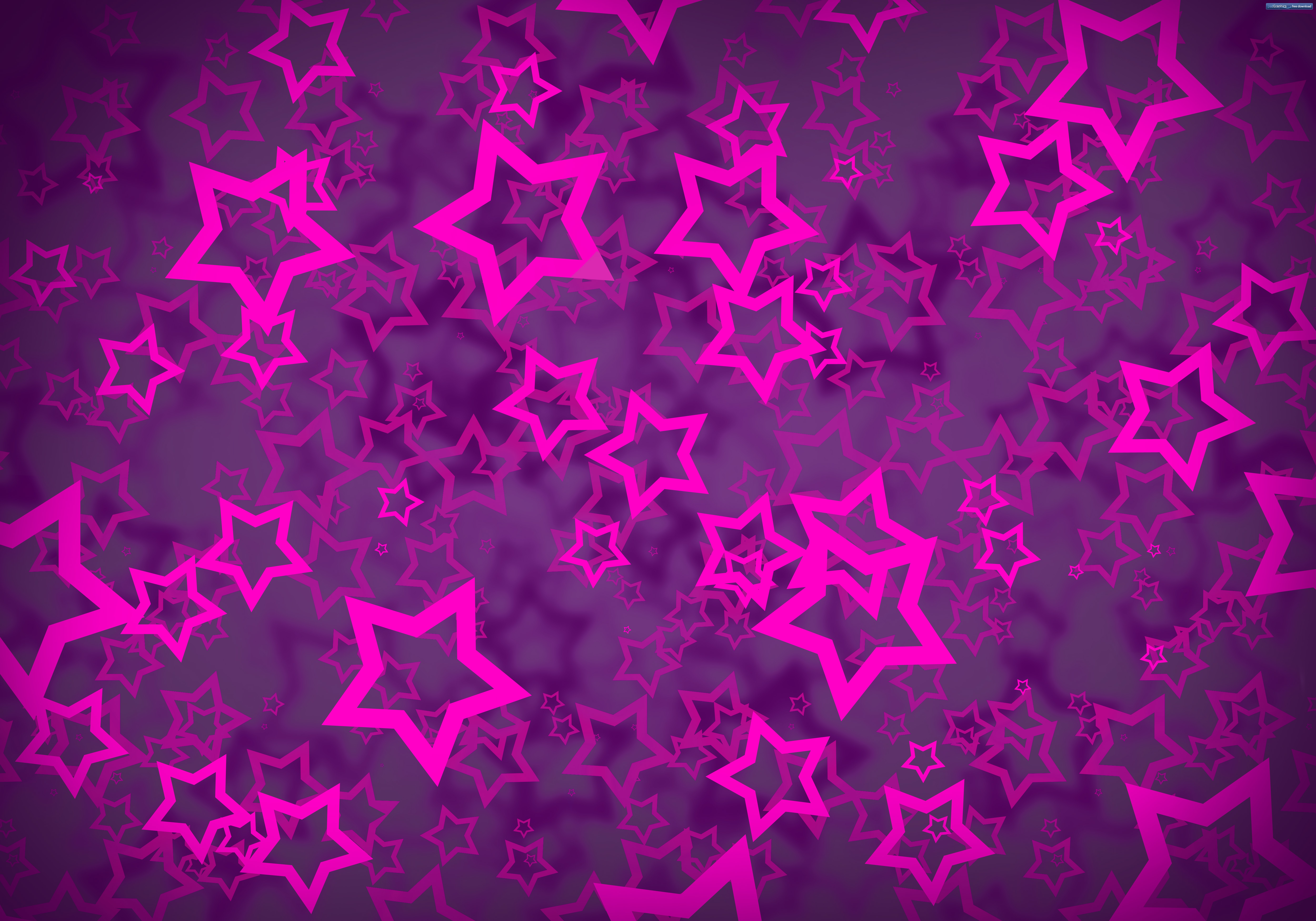 Purple Stars Pattern Download PPT Backgrounds