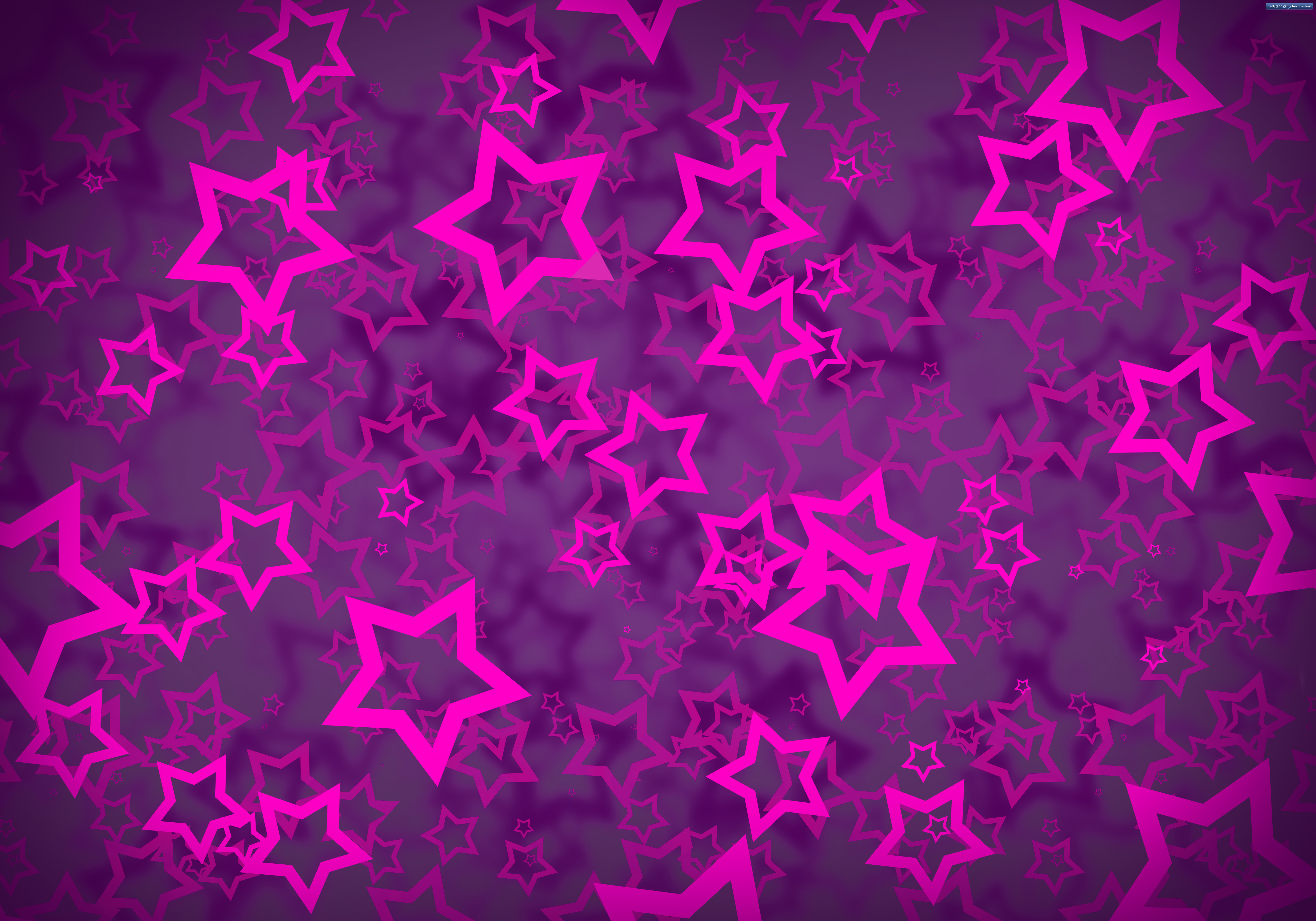 Purple Stars Pattern Download