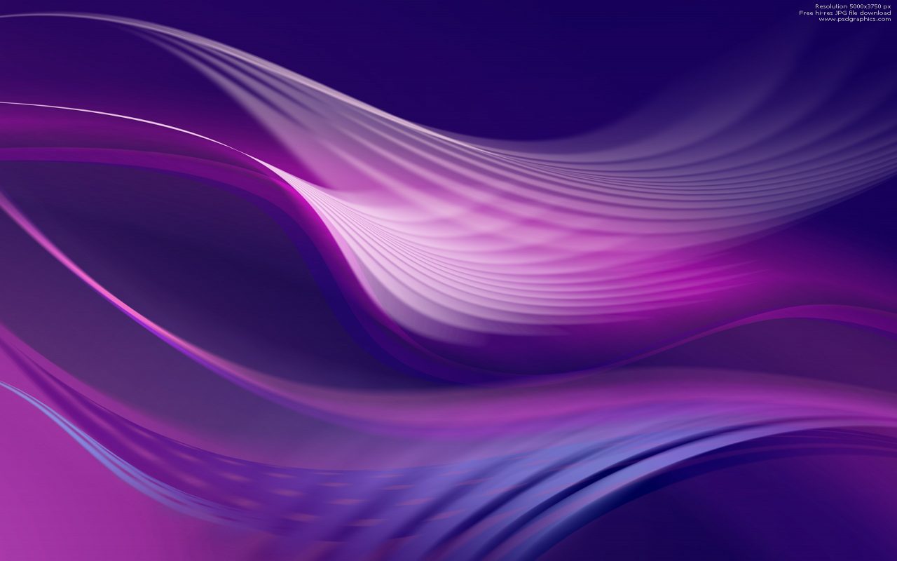 Purple Wave Lines Art