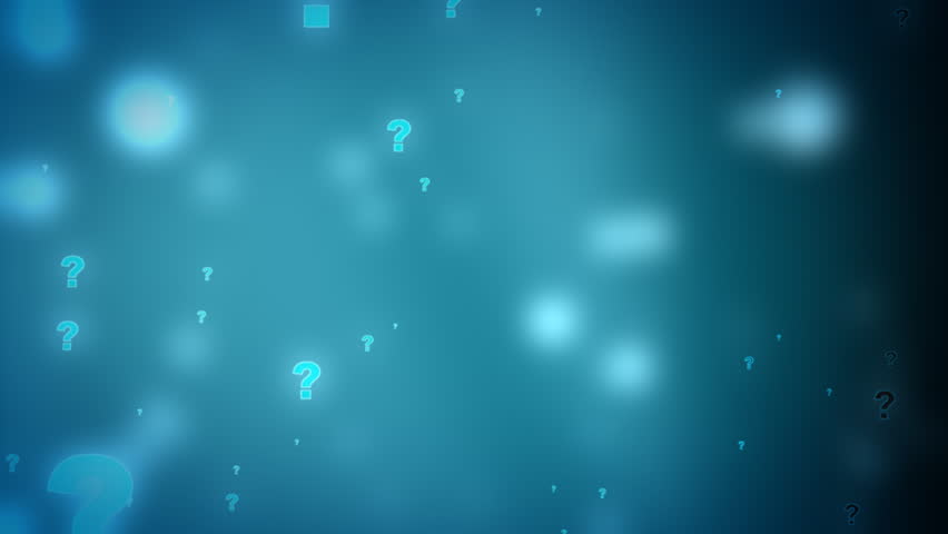 Question Mark Stock Footage Walpaper Art