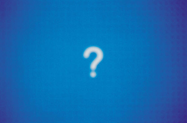 Question Marks  Blue Photo