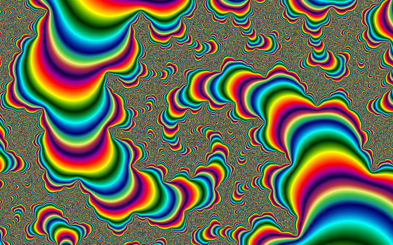 Rainbow Psychedelic Wallpaper