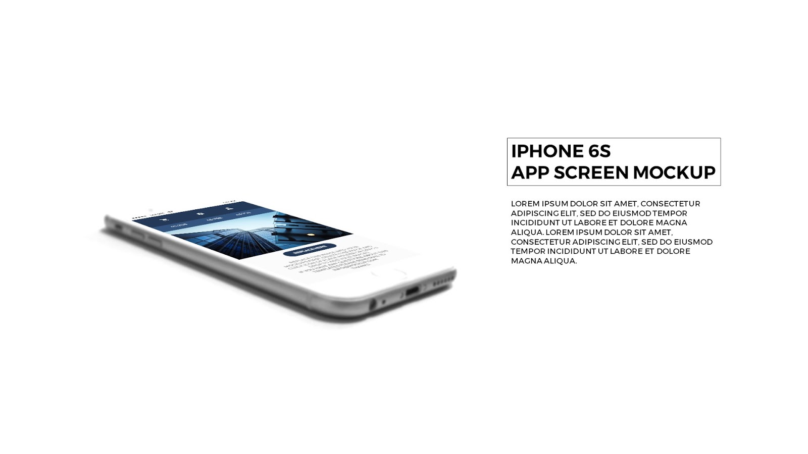 Realistic iPhone 6S Mockup