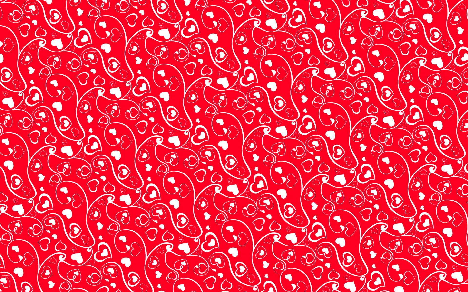 Red Heart and Swirl Patterns Quality