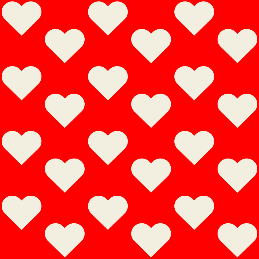 Red White Hearts Clipart