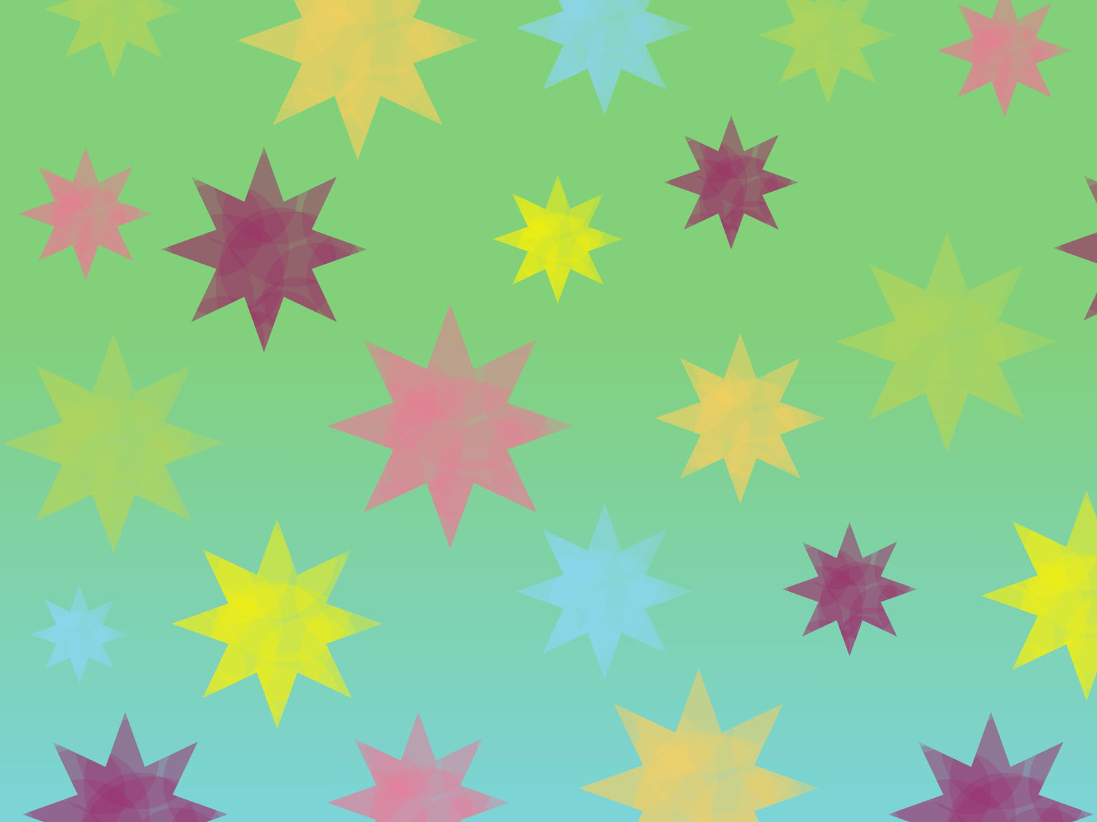 Retro Colorful Stars PPT Backgrounds