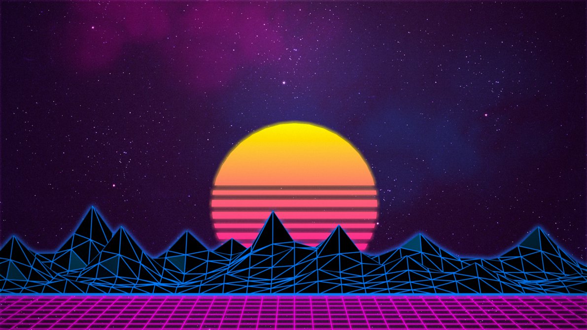 Retrowave 80s Clip Art