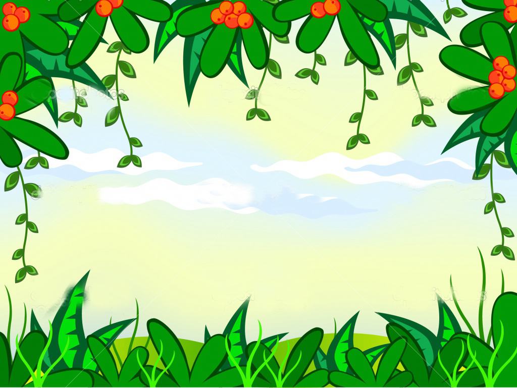 River Jungle Floral Frame Backgrounds for Powerpoint Templates - PPT ...