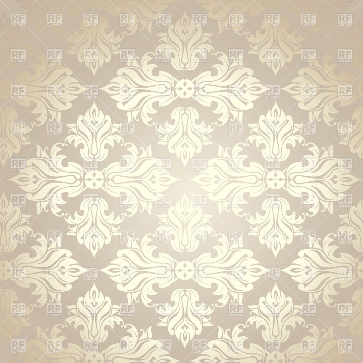 Seamless Damask Pattern Generic Dark Gray Royalty   Clip Art