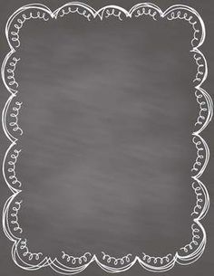 Simple Chalkboard With Border Quality