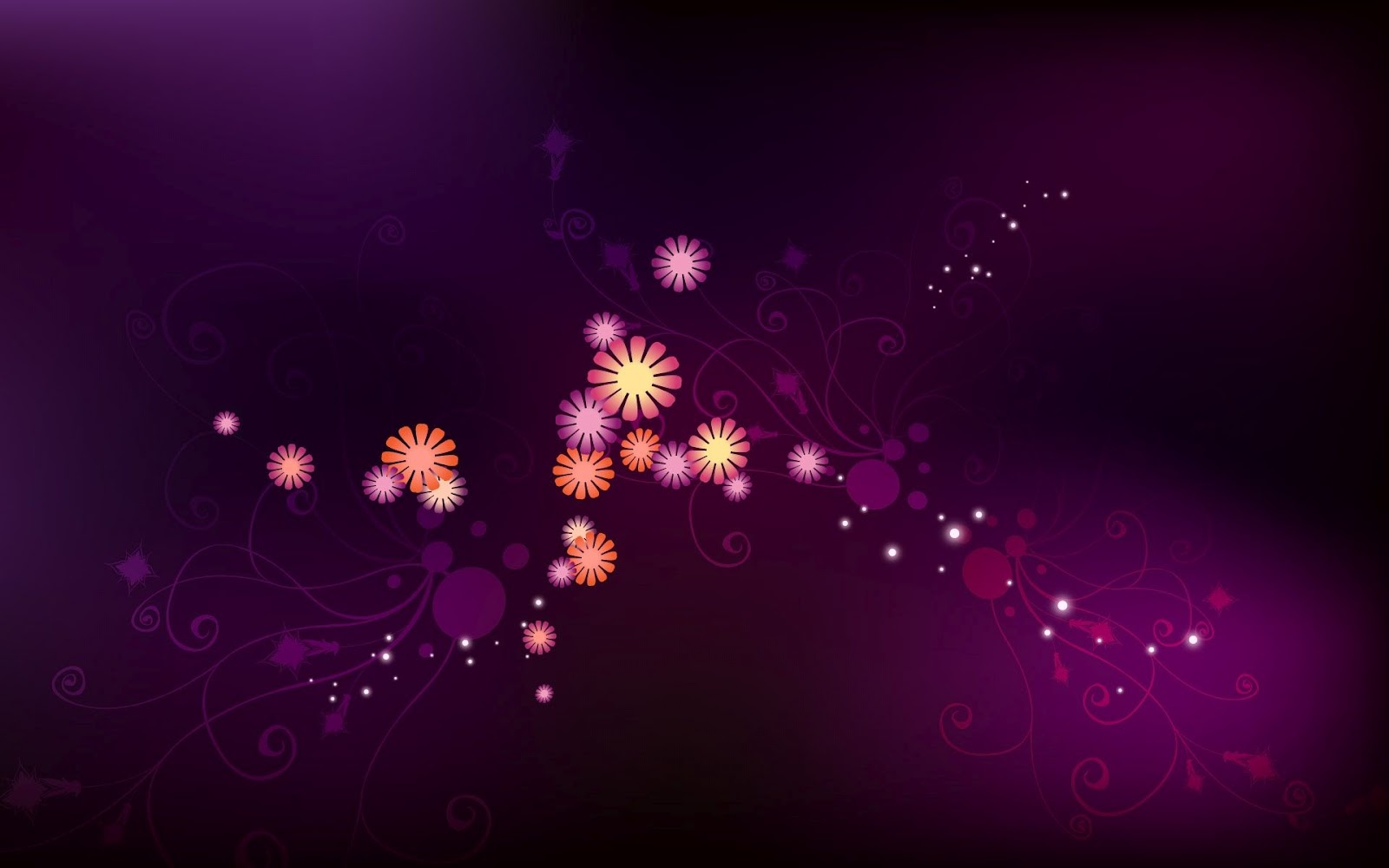 Small Flowers Design Purple image