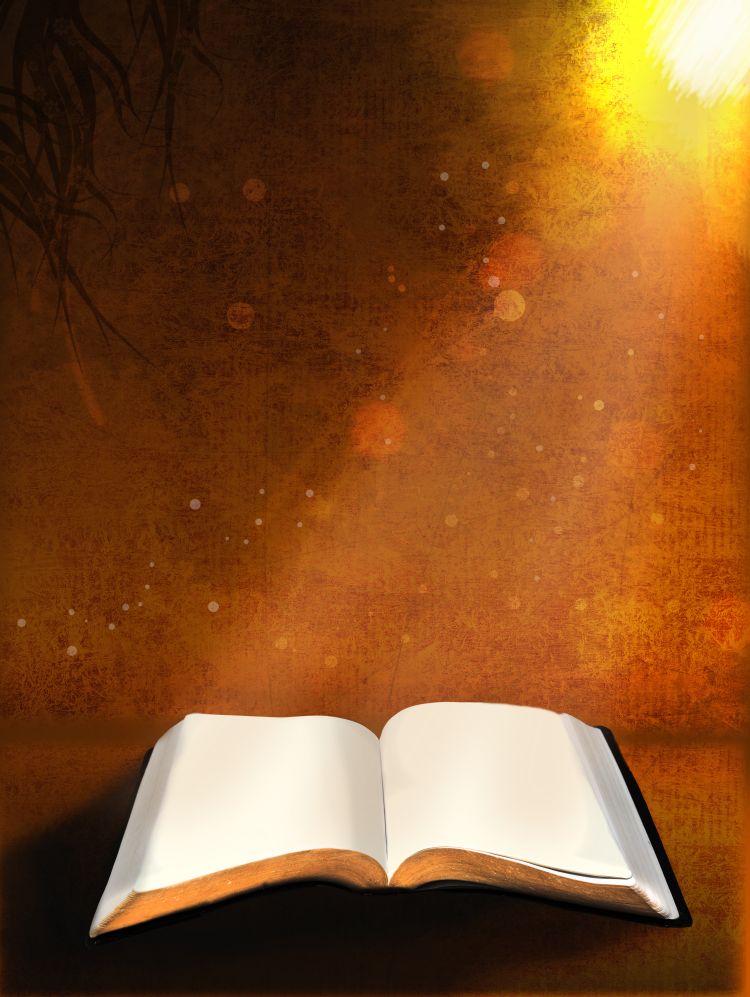 Sunset Open Bible Wallpaper