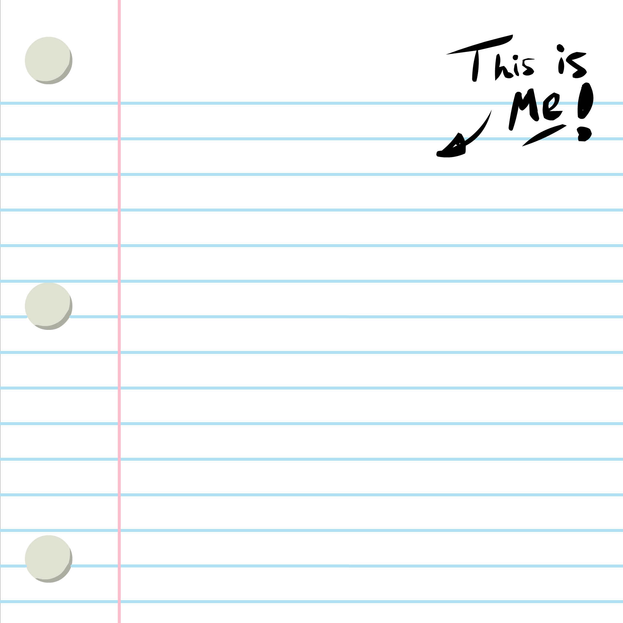 This Is Me Lined Paper