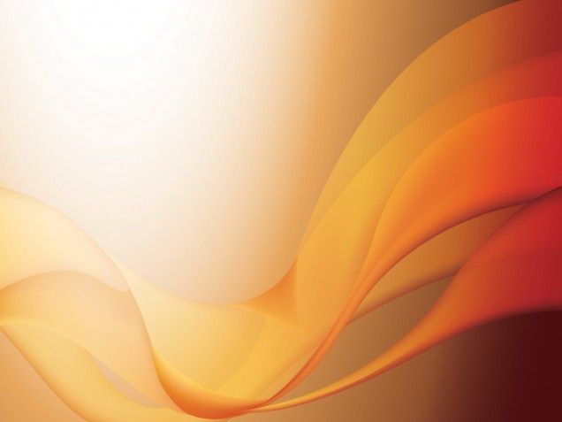 This Orange Waves PPT Template Is A Nice Abstract Design For Your   Frame