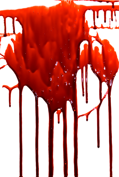 Transparent Dripping Blood image