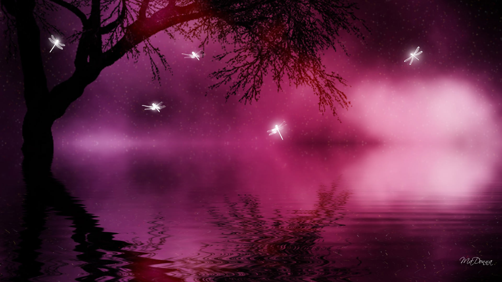 Trees and Purple Magical