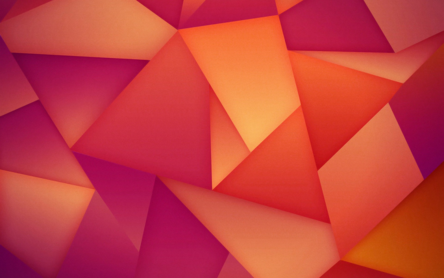 Triangles Abstraction Orange 