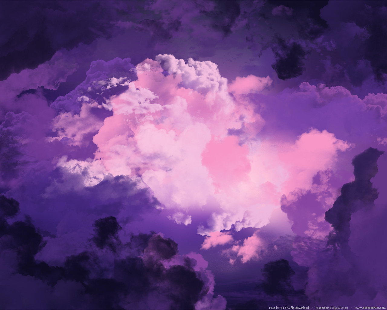 Two Magical Purple Sky