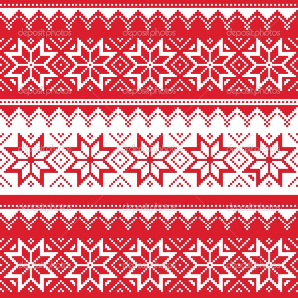 Ugly Christmas Sweater Pattern Picture